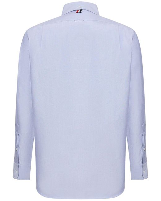 メンズ Thom Browne ストレートフィットボタンダウンシャツ Blue