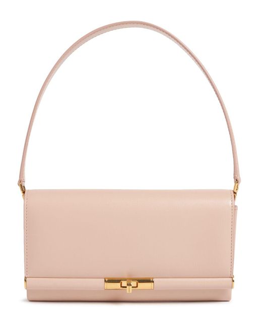 Dolce & Gabbana Pink Marlene Palmellato Leather Wallet Bag Unique