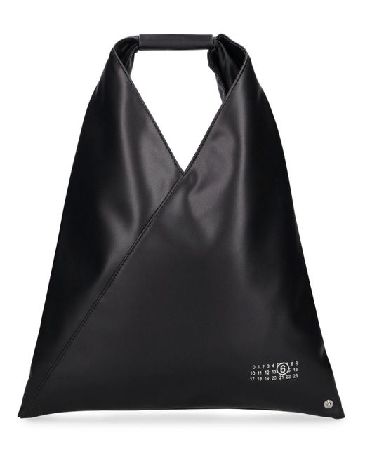 MM6 by Maison Martin Margiela Black Small Japanese Top Handle Bag