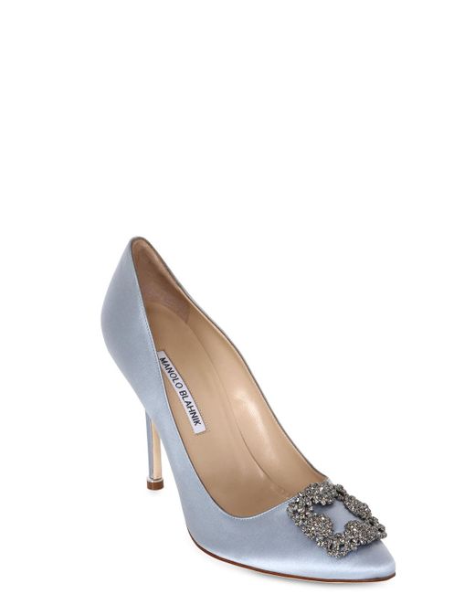 manolo blahnik light blue heels