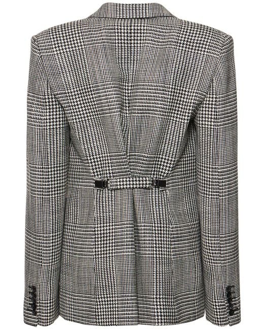 Tom Ford Gray Prince Of Wales Wool Jacket