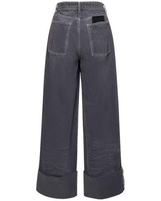 Pantaloni big pocket in cotone di CANNARI CONCEPT in Blue