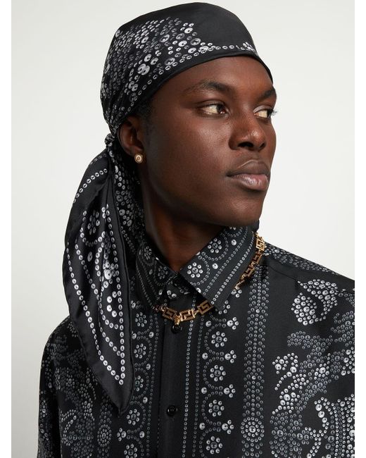 Versace scarf men's Outlet