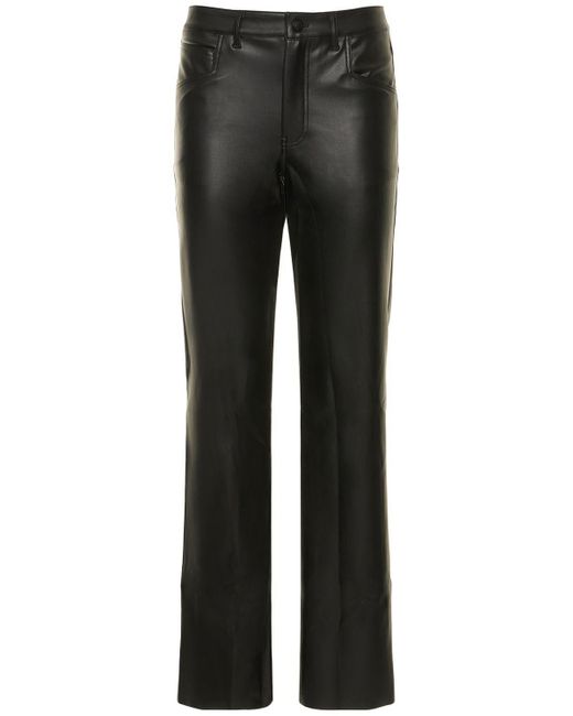 Alix Jay Faux Leather Pants in Black | Lyst