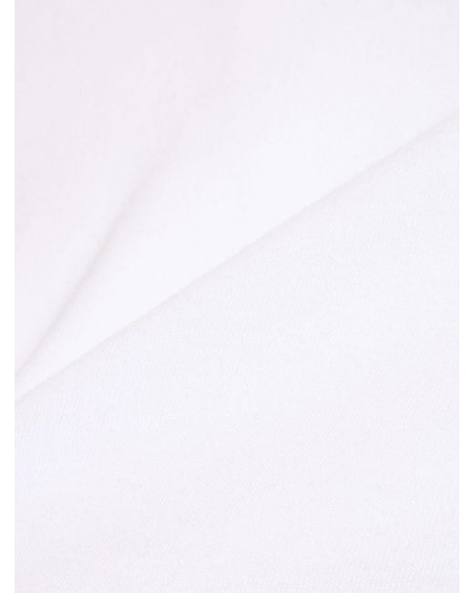 Camiseta corta de algodón orgánico Agolde de color White