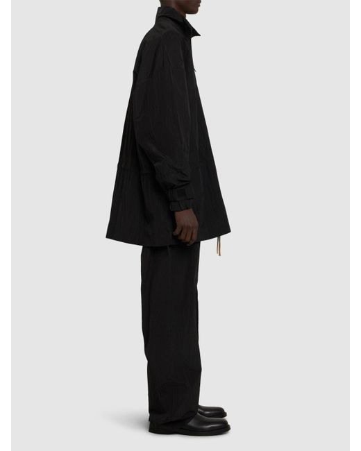 メンズ Fear Of God リップストップモックネックジャケット Black