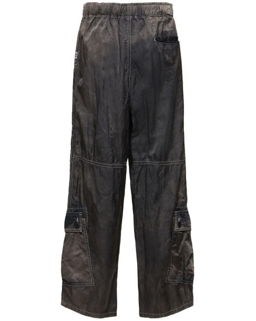 Maison Mihara Yasuhiro Gray Twill Parachute Cargo Pants for men