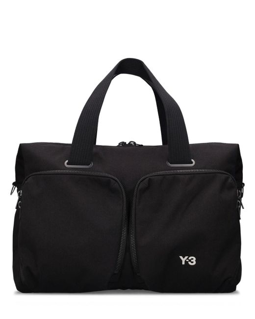 Y-3 Black Hold All Duffel Bag for men