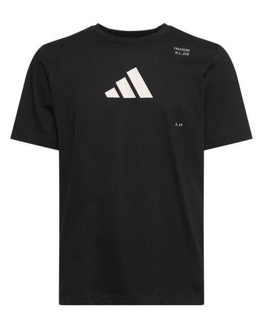 T-shirt con logo di Adidas Originals in Black da Uomo
