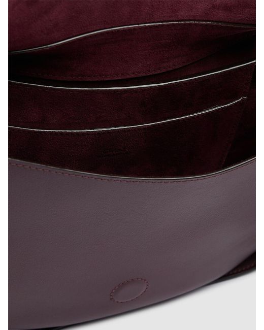 Chloé Purple Medium Schultertasche Aus Leder "chloe Ride"