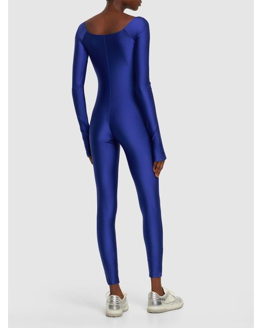 Jumpsuit con hombros descubiertos ANDAMANE de color Blue
