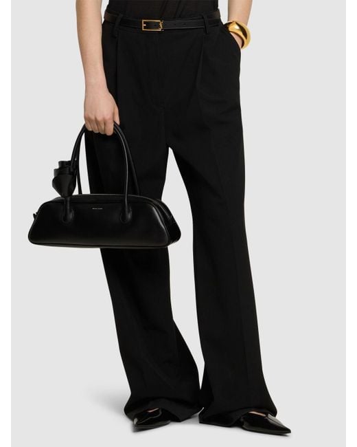 Magda Butrym Black Brigitte Trapeze Leather Top Handle Bag