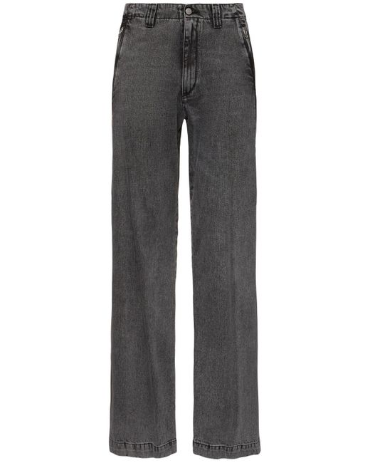 MM6 by Maison Martin Margiela Gray Zip Denim Jeans for men