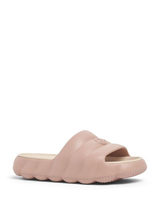 Moncler Pink Mm Lilo Rubber Sliders