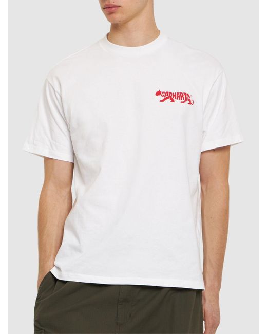 Carhartt Kurzärmliges T-shirt "rocky" in White für Herren