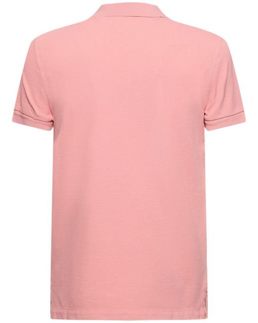 メンズ Tom Ford Tennis コットンピケポロシャツ Pink
