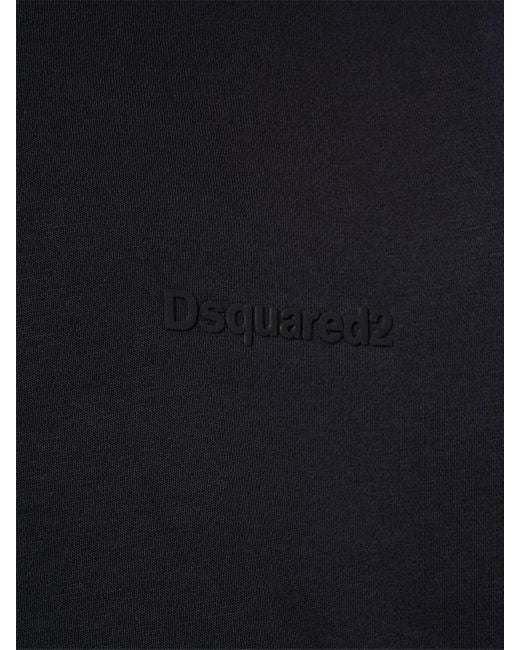 メンズ DSquared² リラックスフィットスウェットフーディー Blue