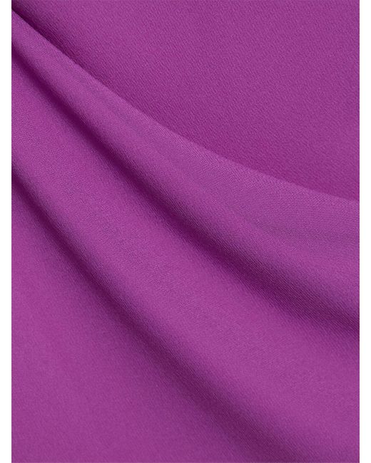 ANDAMANE Purple Maxi-slipdress Aus Seidengeorgette "rebecca"
