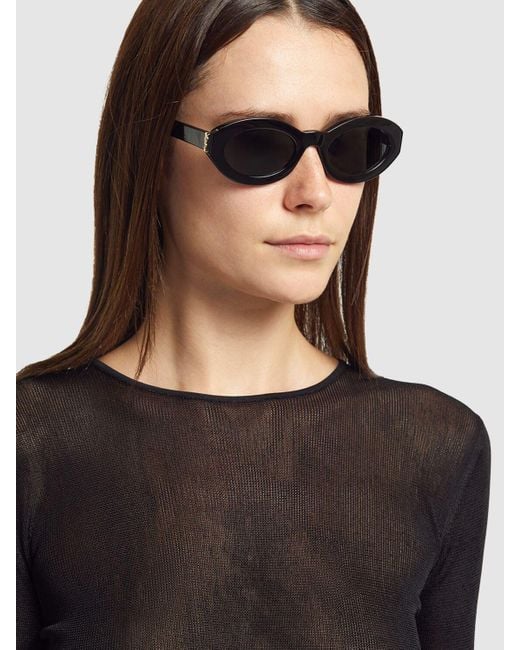 Saint Laurent Black Sl M136 S Monogram Acetate Sunglasses