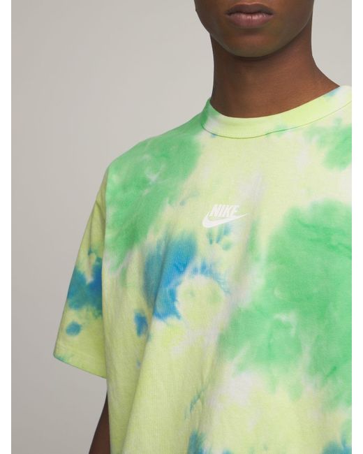 Nike Essential Tie-dye T-shirt in Green for Men | Lyst Canada