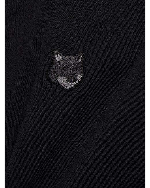 メンズ Maison Kitsuné Bold Fox Head オーバーサイズスウェットシャツ Black