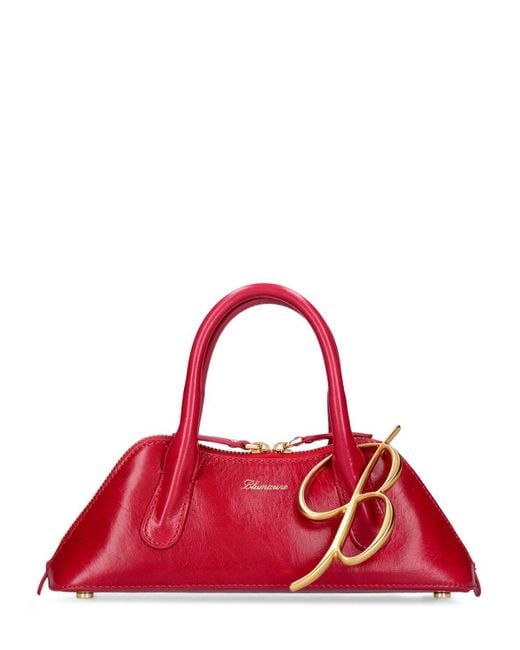 Blumarine Red Mini Handtasche Aus Leder "bugatti"