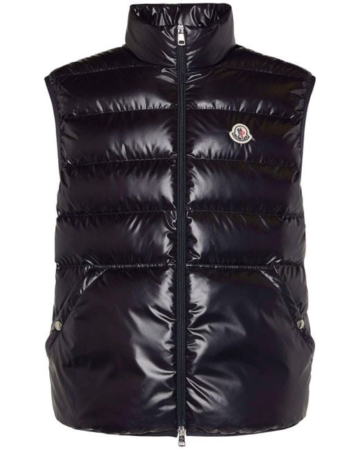 Hombre Aube Tech Down Vest Moncler de hombre de color Negro Lyst