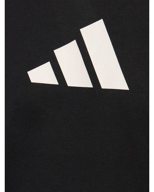 Adidas Originals Black Logo Short Sleeve T-shirt for men