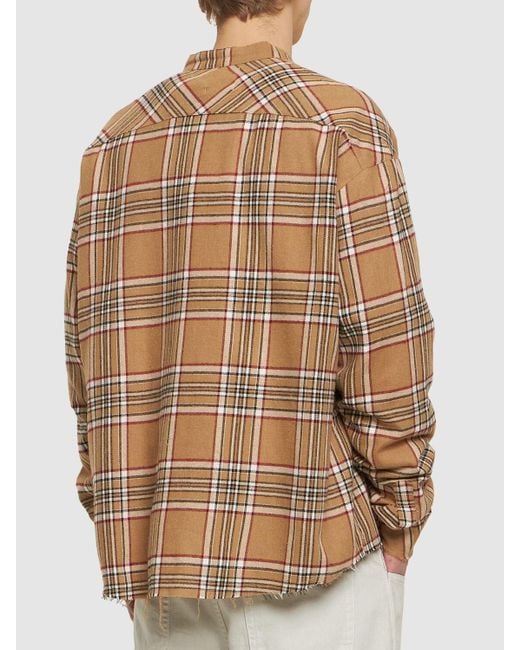 Camisa de algodón vintage Someit de hombre de color Brown