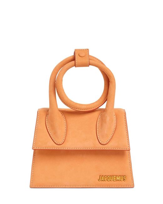 Jacquemus Orange Le Chiquito Noeud Leather Bag