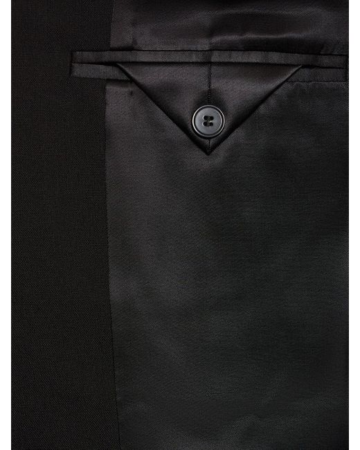 Marni Black Embroidered Wool Boxy Blazer for men