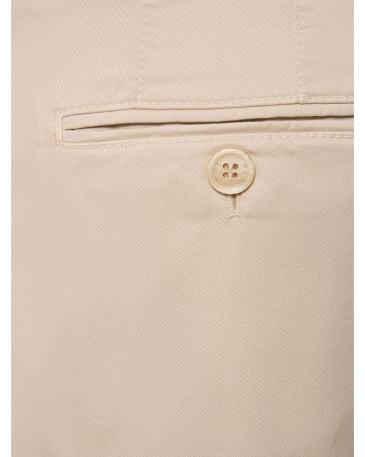 Brunello Cucinelli Natural Dyed Cotton Gabardine Pants for men