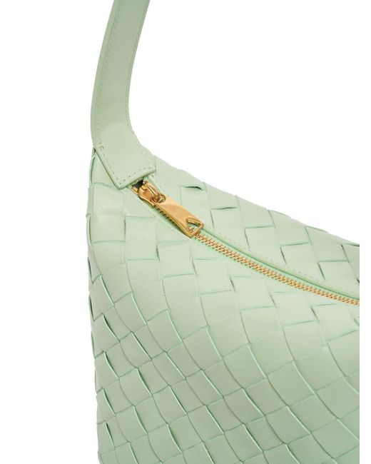 Bottega Veneta Green Candy Wallace Leather Top Handle Bag