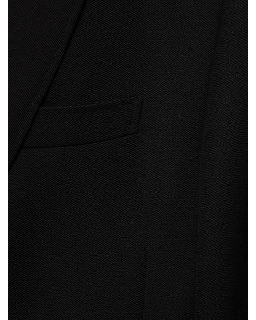 Doublet Black Cut Off Oversized Wool Tailored Blazer for men