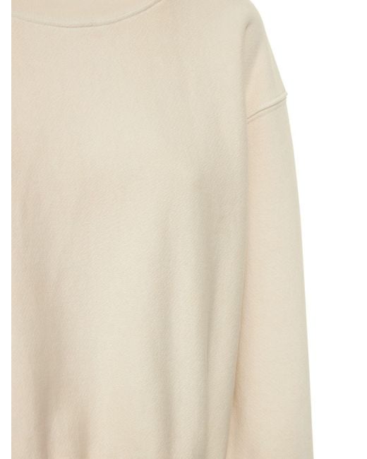 Les Tien クロップドスウェットシャツ Natural