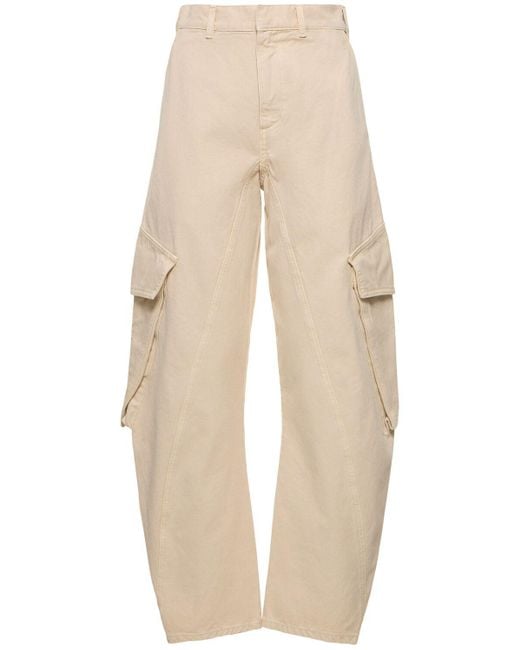 J.W. Anderson Natural Twisted Cargo Pants