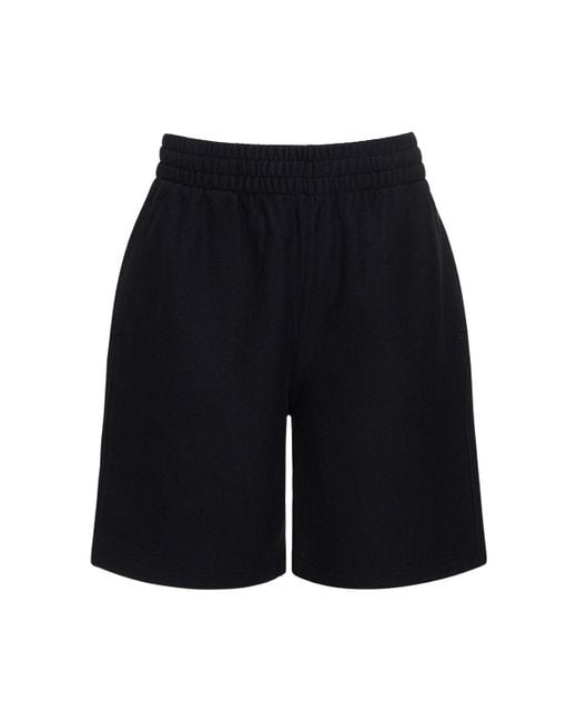 Burberry Blue Cotton Jersey Sweat Shorts for men