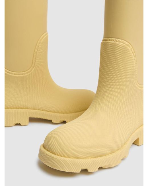 Stivali da pioggia lf marsh in gomma 33mm di Burberry in Yellow