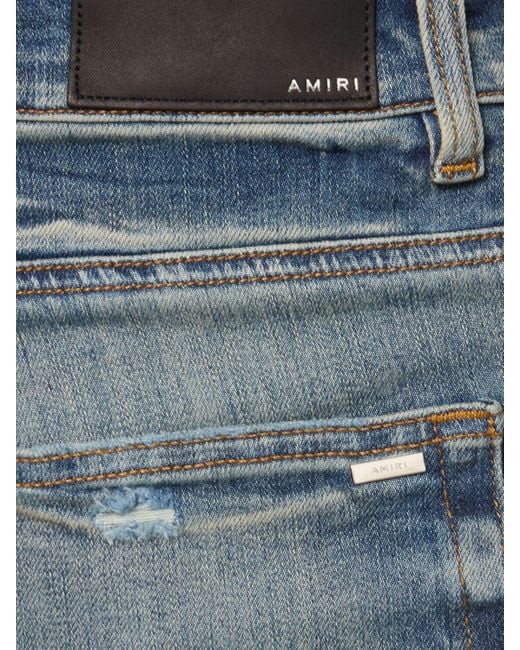Jeans de algodón con lentejuelas Amiri de hombre de color Blue