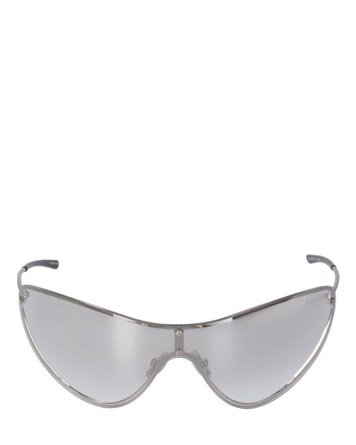 Acne Gray Maskensonnenbrille Aus Metall "antus"