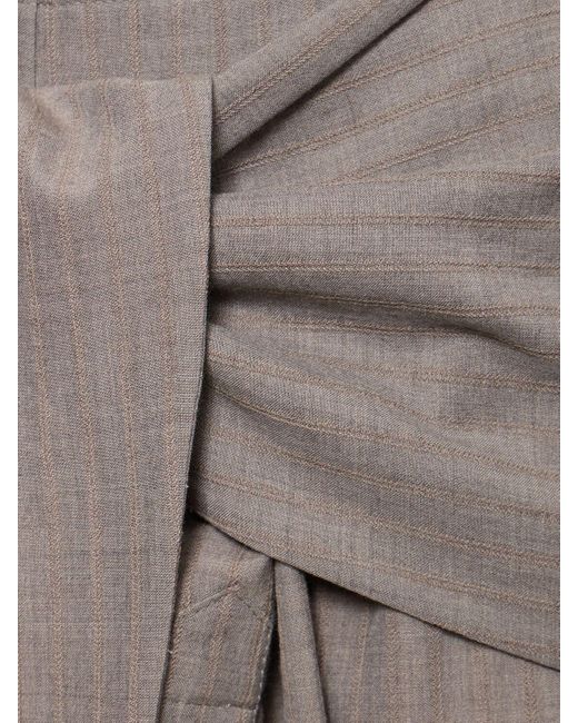 Pantalones de lana Saks Potts de color Gray