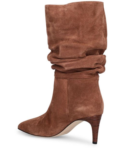 Paris Texas Brown 60Mm Suede Slouchy Boots