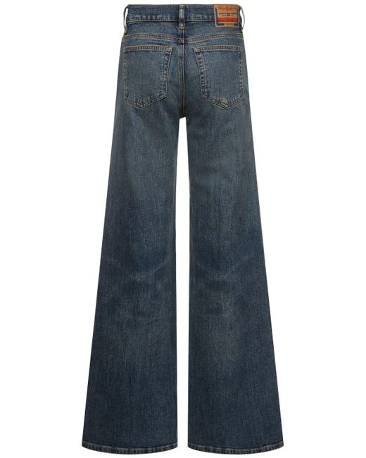 DIESEL Blue 1978 D-Akemi Cotton Denim Flared Jeans