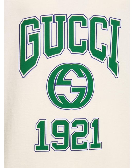 Gucci Tanktop Aus Baumwolljersey "iconic" in White für Herren