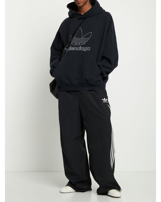 Balenciaga Black X Adidas Oversized Hoodie for men