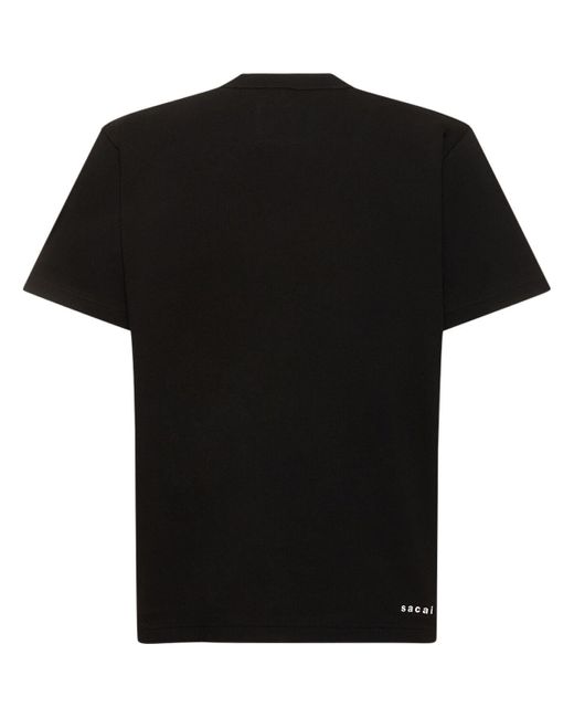 Sacai Black Know Future T-Shirt for men