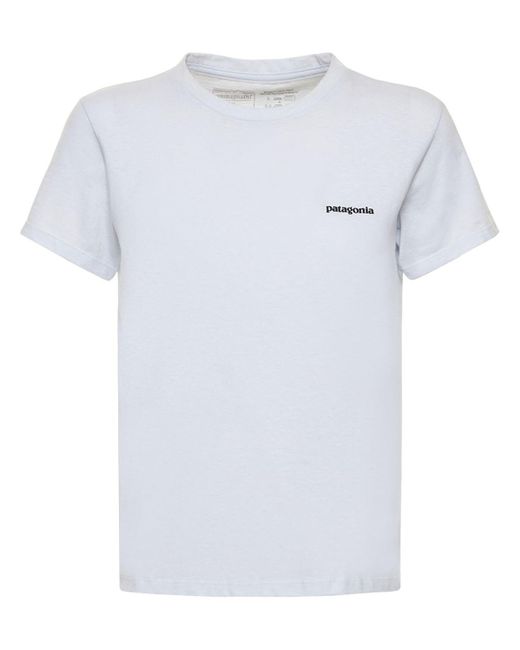 T-shirt p-6 responsibili-tee di Patagonia in White
