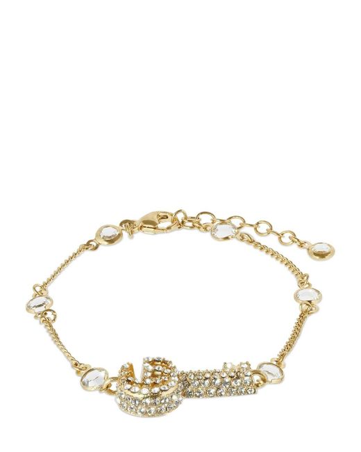 Gucci Double G Key Bracelet W/ Crystals | Lyst UK
