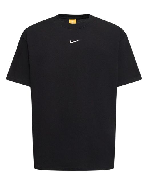 Camiseta de algodón Nike de hombre de color Black