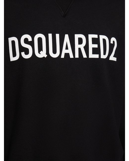 DSquared² Hoodie Aus Baumwolle Mit Logodruck in Black für Herren